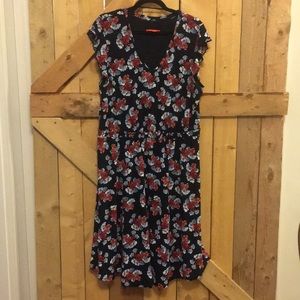 Fit and Flare Floral Dress